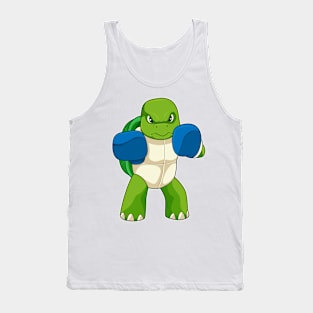 Turtle as Boxer with Boxing gloves Tank Top